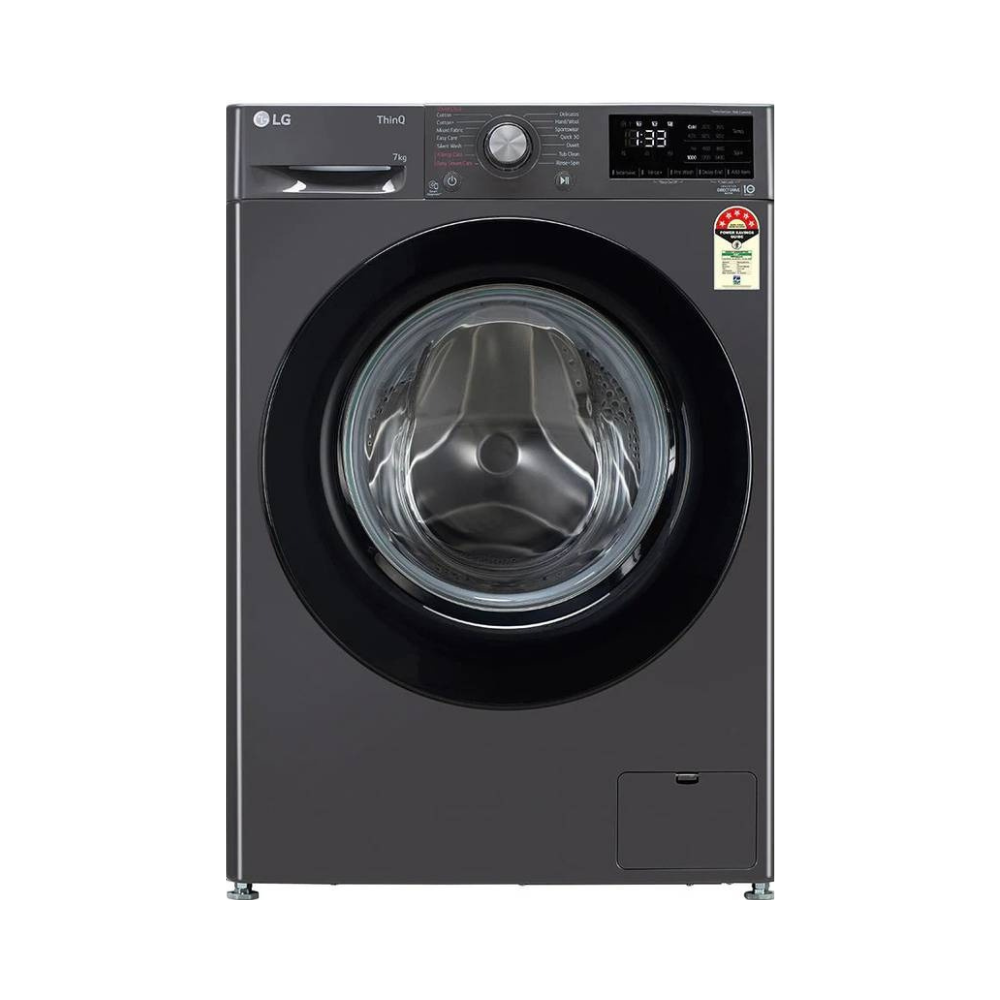 LG 8 kg 5 Star, Smart Inverter Technology, TurboDrum, Smart Diagnosis with Soft Closing Door Fully Automatic Top Load Washing Machine Black (T80VBMB4Z)